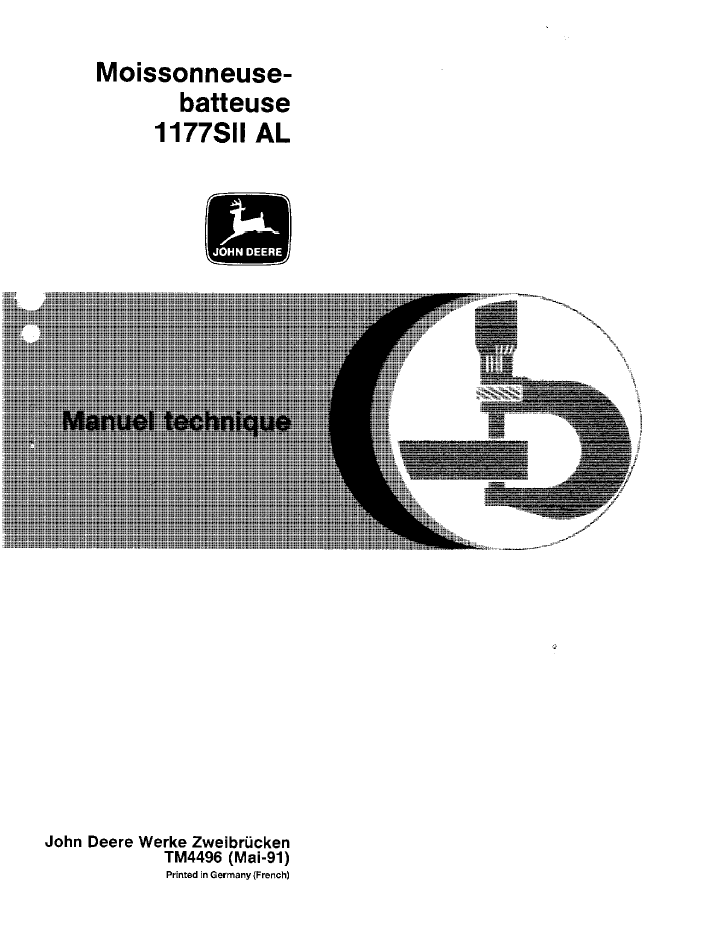 TM4496 John Deere 1177SI AI Combine Harvester Technical Manual