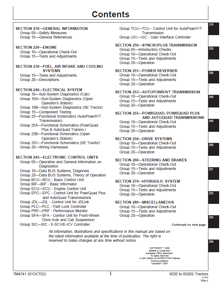 TM4741 John Deere Tractor Diagnostic Operation and Testing Service Manual