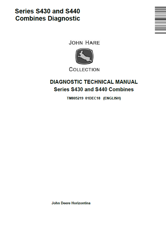 TM805219 John Deere S430 S440 Combine Diagnostic Manual