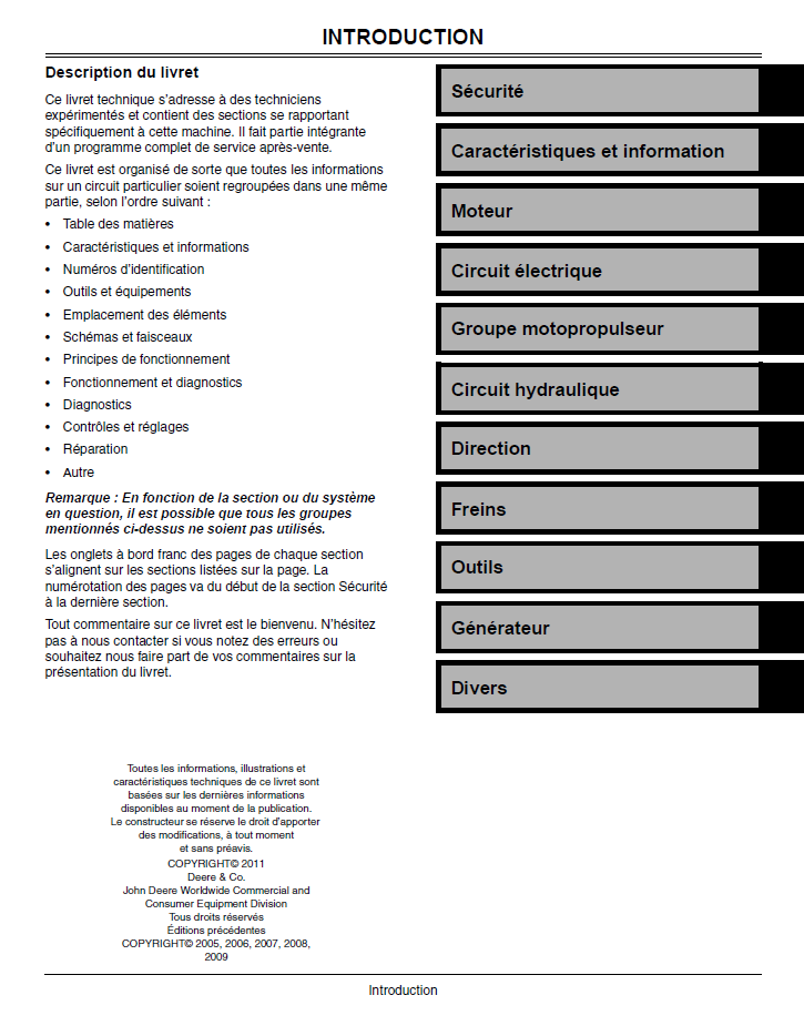 TM9125 John Deere X700 Series Tractor Diagnostic & Technical Manual PDF