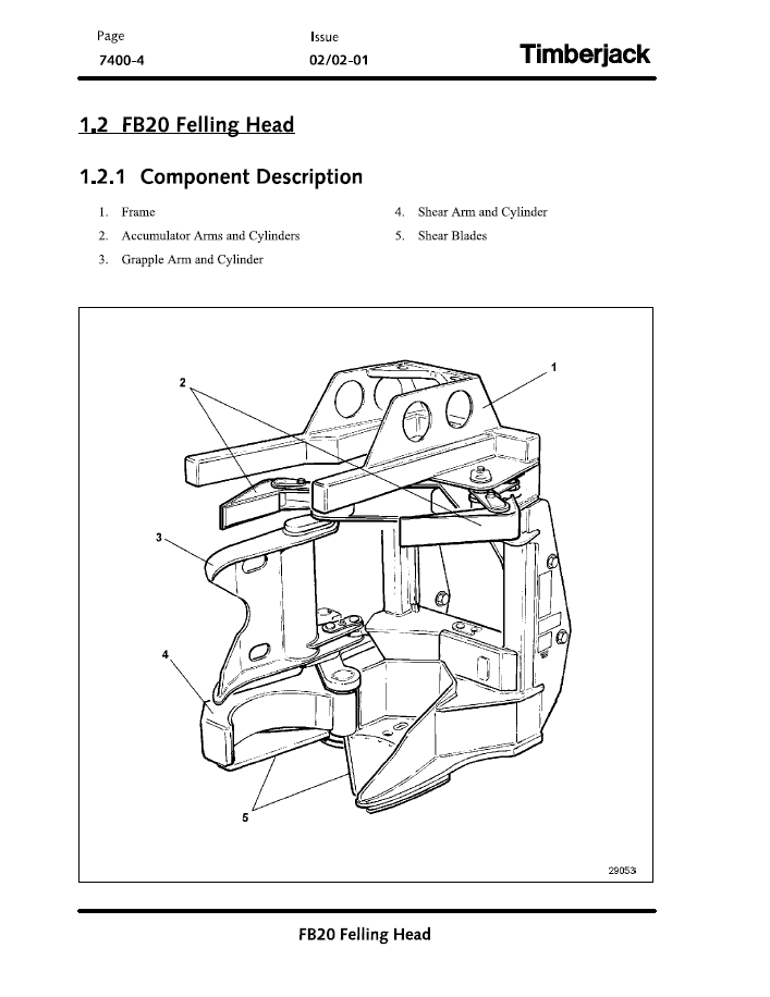 TMF435784: John Deere FB20 Shear Head Workshop & Manual