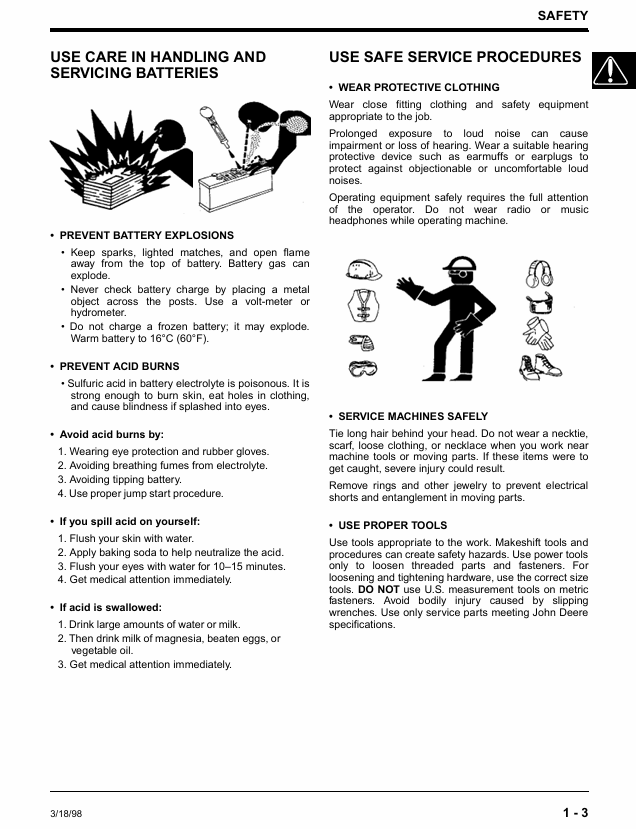 TMGX10238 John Deere Sabre 1438/1646 Lawn Tractor Workshop Manual