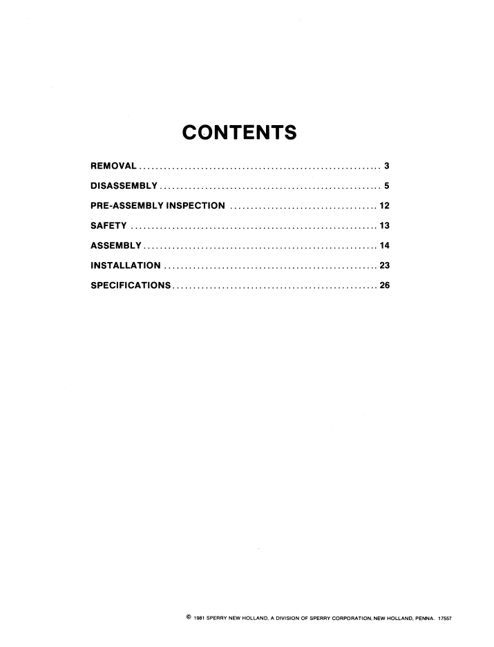 Tobacco Leaf Stripper 595 Gearbox Workshop Manual 40059510 PDF