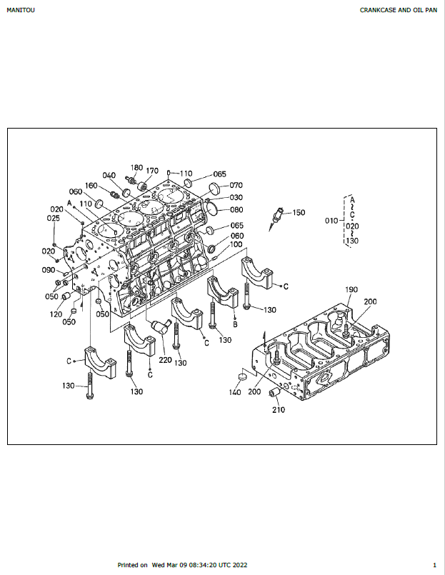 V3800DI-T Mustang Engine Parts Catalog 917328 Repair Manual PDF