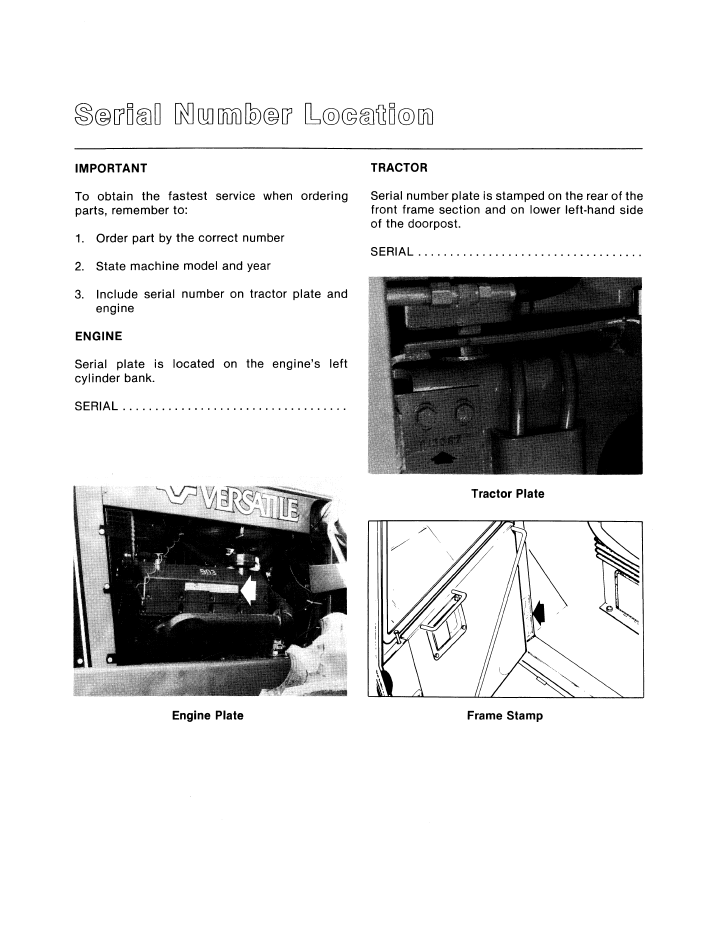 Versatile 935 950 Operator Manual New Holland 42093521 PDF