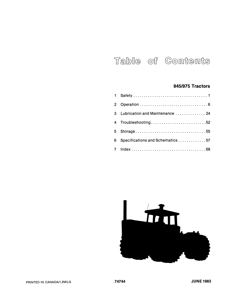 Versatile 945 975 Tractor Operator Manual PDF 42094520