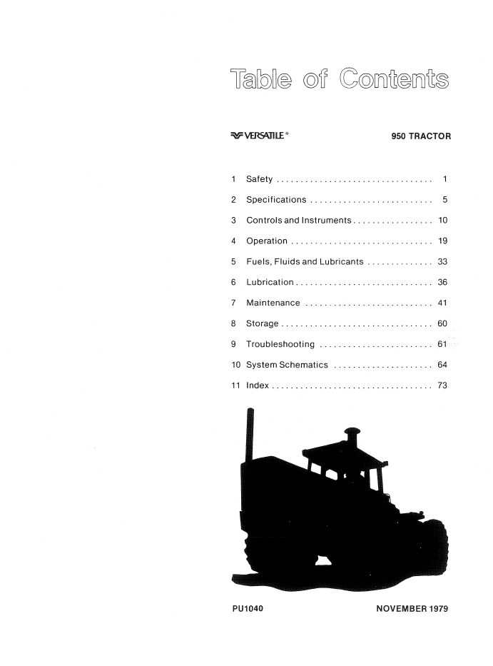 Versatile 950 Tractor Operator Guide Manual 42095012 PDF