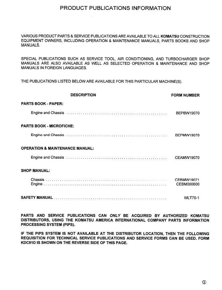 WA320-3 Wheel Loader Repair Manual CEBDW19071