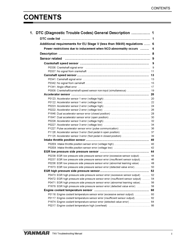 Yanmar 3TNV86CT, 4TNV88C & 4TNV98CT Engine Repair Manual PDF Download
