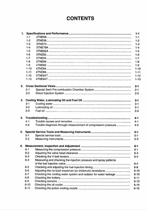 Yanmar Industrial Diesel Engine Manual 915185 – Service & Repair