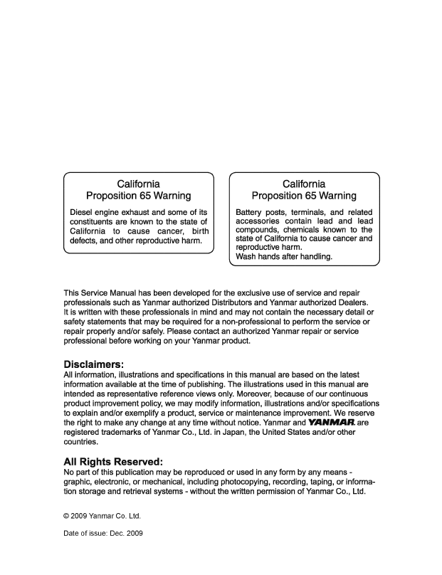 Yanmar Industrial Engine 2TNV70 3TNV70 3TNV76 Repair Manual Download PDF