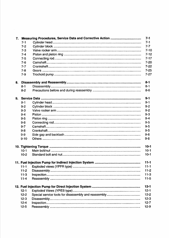 Yanmar TNE Series Engine Maintenance & Troubleshooting Manual PDF