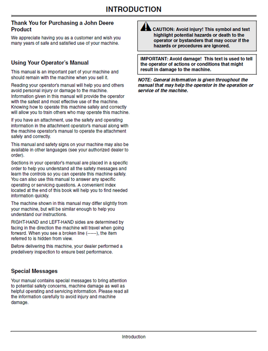 Z910A–Z970A John Deere ZTrak Pro Series Operation & Safety Manual